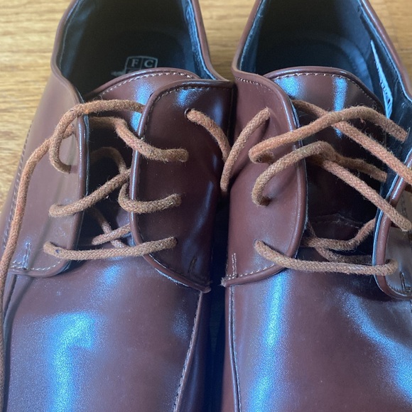 Men's Fabian Couture Monaco Brown Dress Shoes Oxfords Square Toe Lace Up 14M - Picture 9 of 16